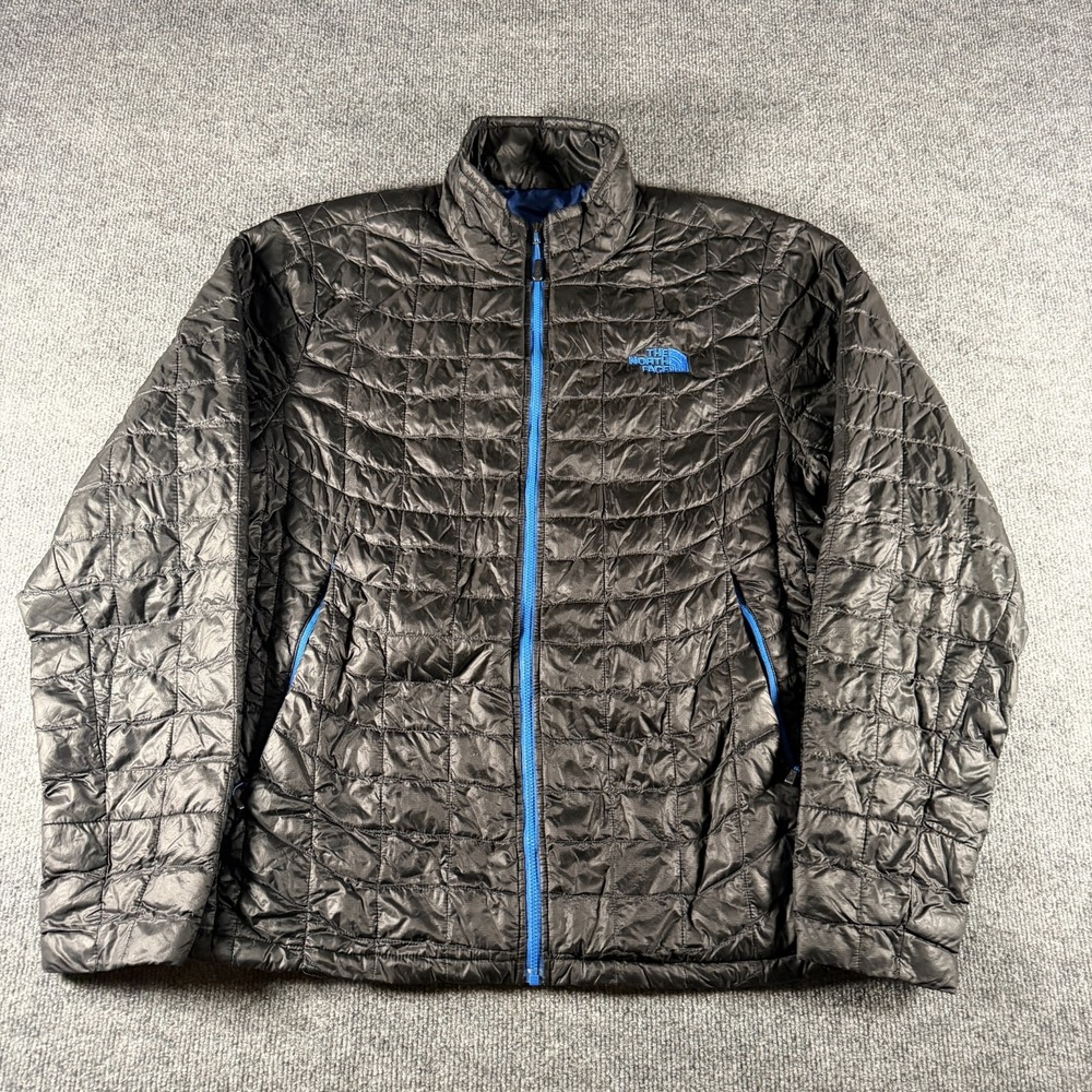 The North Face Men's ThermoBall Eco Jacket Black Blue Size Medium